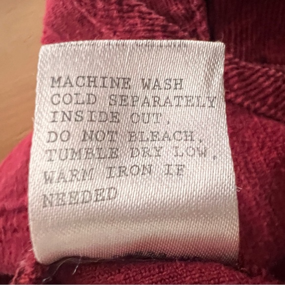 Show Me Your Mumu Berkeley Bell Crimson Red Corduroy Overalls Size Large - Picture 10 of 12